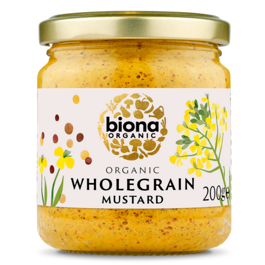 Biona Organic Hel Korn Sennep 200g Biona Organic Hel Korn Sennep 200g