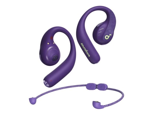 Soundcore Aerofit Pro - True Wireless-Hodetelefoner Med Mikrofon - Åpent Øre - Over-Øret-Montering - Bluetooth - Elektrisk Purpur Soundcore Aerofit Pro - True Wireless-Hodetelefoner Med Mikrofon - Åpent Øre - Over-Øret-Montering - Bluetooth - Elektrisk Purpur