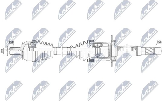 Nty Drivaksel NTY NPW VV 145