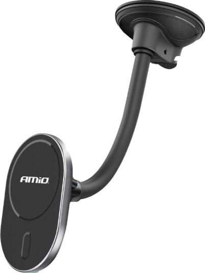 Amio Biltelefonholder For Telefon Med Induksjonslader Til Glass/Dash My Mag 15W Amio 03772
