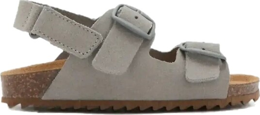 Mango Buckles Leather Sandal Grey 24