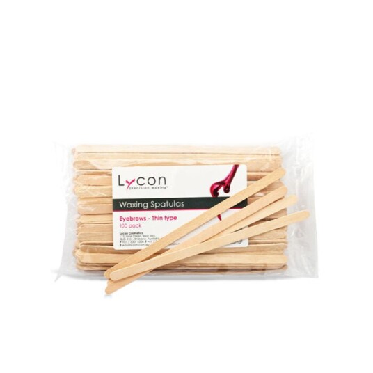 LYCON Eyebrow Spatulas – Thin Type 100 stk. LYCON Eyebrow Spatulas – Thin Type 100 stk.