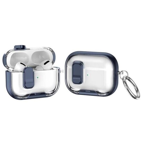 Beskyttelsesetui med stativ for AirPods Pro Blå Beskyttelsesetui med stativ for AirPods Pro Blå