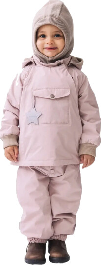 MINI A TURE Matjork Fleece Lined Hood. Rws - Pink - 6-12M MINI A TURE Matjork Fleece Lined Hood. Rws - Pink - 6-12M