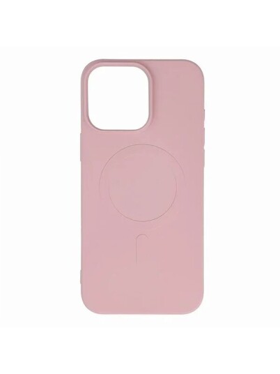 Hurtel Liquid Silicone Case MagSafe for iPhone 16 Pro Light Pink