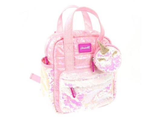 Mini Puff Backpack With Wallet Pink Mini Puff Backpack With Wallet Pink