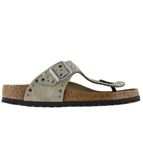 Birkenstock Sandaler Gizeh Rippet Live Taupe Birkenstock 38 Sandals Beige