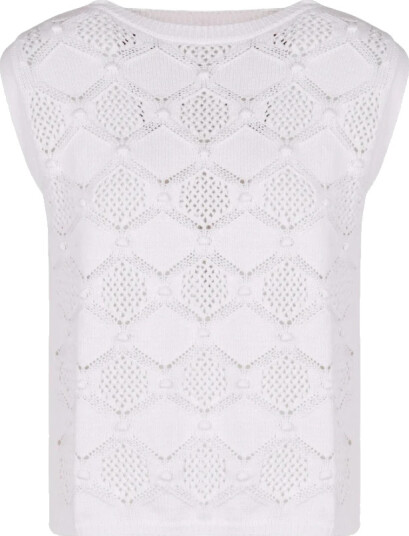 Max Mara Studio Dame Topper Hvit S,