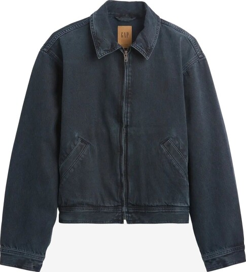 GAP Denim Boxy Workwear Jacket From The Gap Collection   INK STAIN   XXL