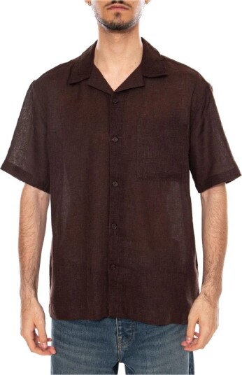 ONLY & SONS Onslaurence Linen Resort Collar Ss Noos - Brown - S ONLY & SONS Onslaurence Linen Resort Collar Ss Noos - Brown - S
