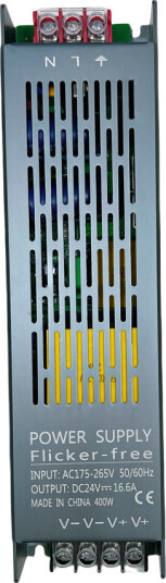 400W / 24V DC strømforsyning   16.6A IP20 Flicker free