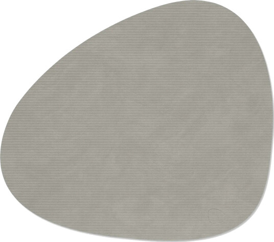 LIND DNA Corduroy bordbrikke curve L Light Grey