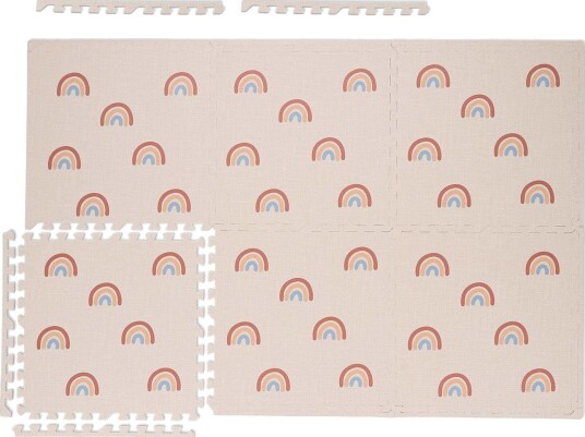 Puslespill matte regnbue 6 deler