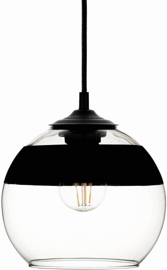 Solbika Lighting Hengelampe Monochrome Flash klar/svart Ø 20 cm
