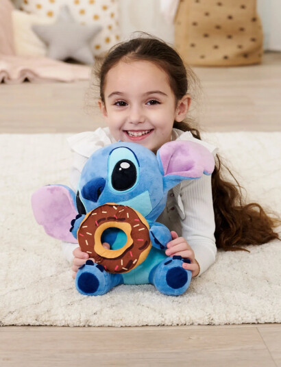 Lilo & Stitch Disney Stitch With Doughnut Plush (25Cm) - Blue - 25 CM Lilo & Stitch Disney Stitch With Doughnut Plush (25Cm) - Blue - 25 CM
