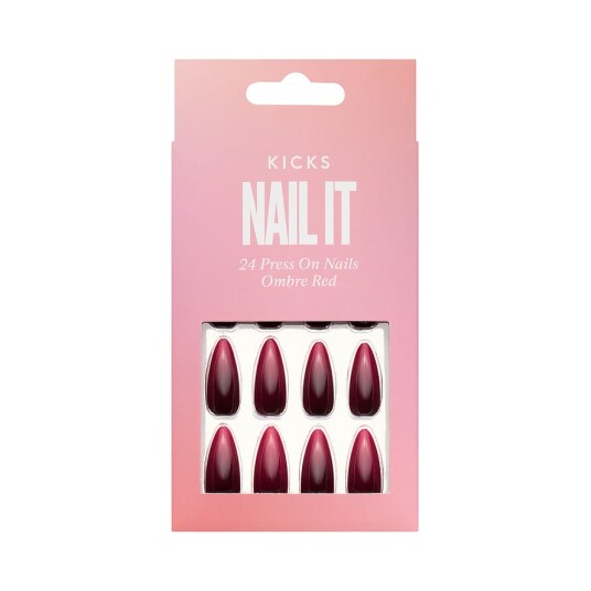 Nail It 24 Press On Nails Ombre Red Nail It 24 Press On Nails Ombre Red