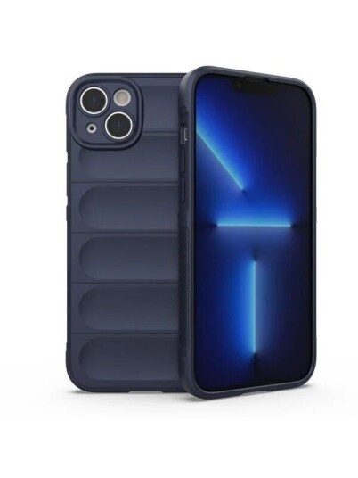 Hurtel Magic Shield Case for iPhone 14 Plus Flexible Armored Dark Blue Cover