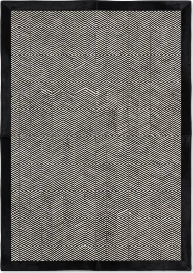 Kuskinn Designteppe | Brasil | 200x300 cm | 170x240 cm Naturlig Grå / Sort 170x240 cm