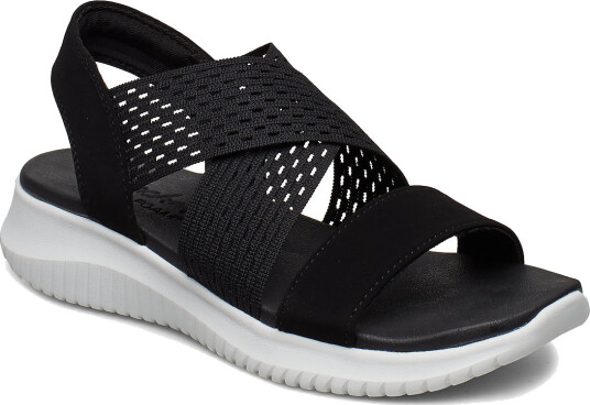 Skechers Womens Ultra Flex - Neon Star - Black - 41