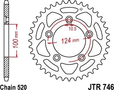 Kjedehjul JTSPROCKETS JTR746.46