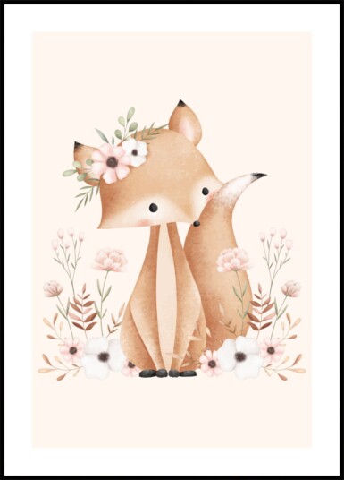 Sweet Woodland Foxes Plakat / 70x100