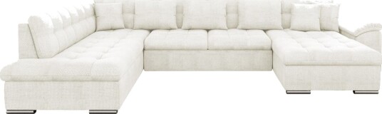 Dynir Sofa med Sjeselong og Divan 4 seter   Hvit