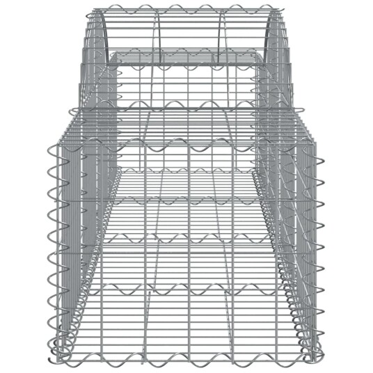 Gabionkurver buede 50 stk 200x50x40/60 cm galvanisert jern Gabionkurver buede 50 stk 200x50x40/60 cm galvanisert jern