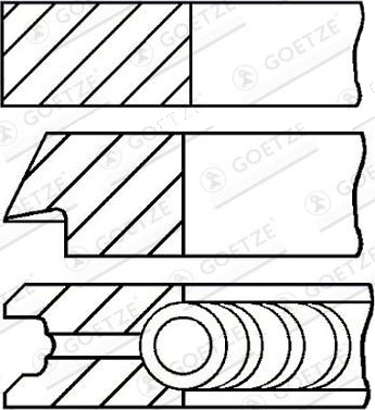 Stempelringsett GOETZE ENGINE 08-527300-00