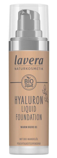 Lavera Foundation Warm Nude 03 Hyaluron Liquid 30 ml Lavera Foundation Warm Nude 03 Hyaluron Liquid 30 ml