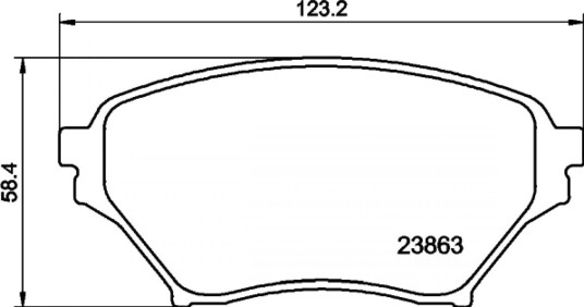 Bremseklosser HELLA 8DB 355 010 261