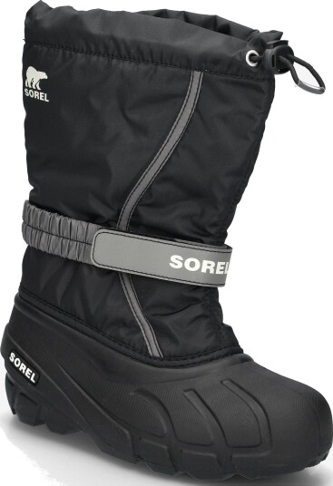 Sorel Big Kids Flurry Boot - BLACK, SEA SALT - 37