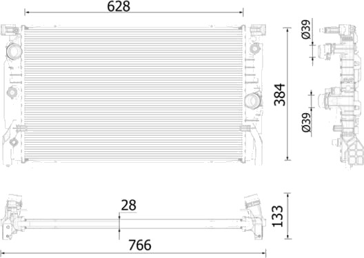 MAHLE CR 2325 000P Radiator motorkjøling