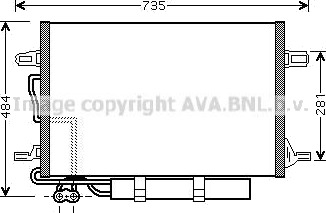 Kondensator klimaanlegg PRASCO MSA5307D