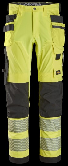 Snickers Workwear 6232 Midjebukse Gul Svart 
