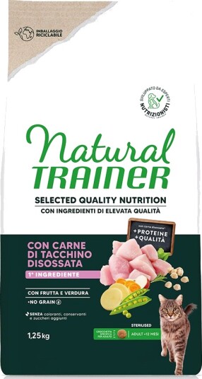 Natural Trainer Tørrfôr Selected Quality Nutrition Sterilised Kalkun 1.25 kg