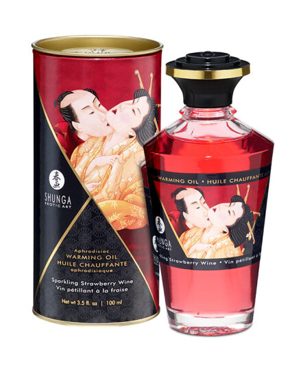 Shunga Aphrodisiac Warming Oil Sparkling Strawberry Wine Shunga Aphrodisiac Warming Oil Sparkling Strawberry Wine