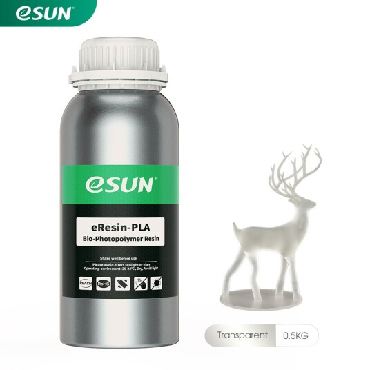 eSUN eResin-PLA 0.5kg -Clear