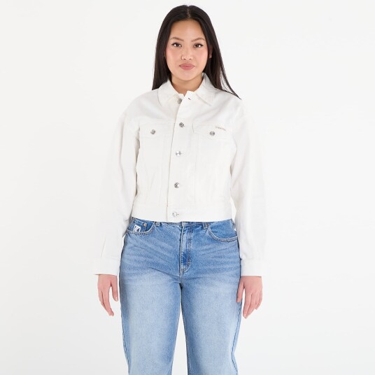 Calvin Klein Jeans 90S Trucker Chalk White White XS Calvin Klein Jeans 90S Trucker Chalk White White XS