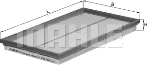 Luftfilter KNECHT LX 781 Luftfilter KNECHT LX 781