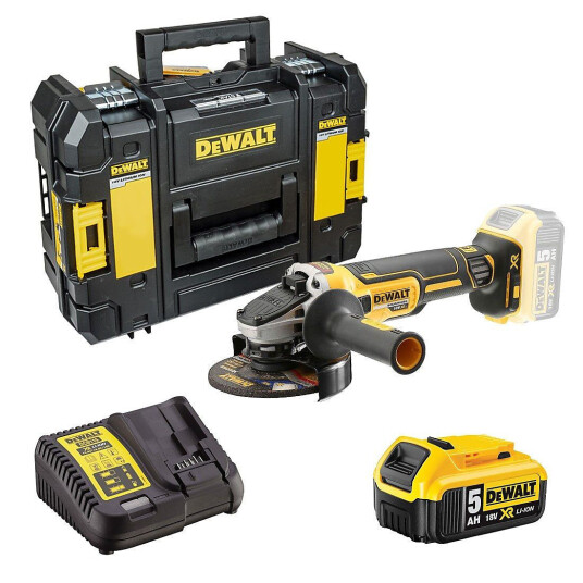 Dewalt DCG405P1 Vinkelsliper 125mm 18v 1x5ah Batteri