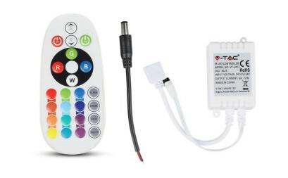 RGB kontroller med fjernkontroll memory funktion infrarød 12V 72W 24V 144W RGB kontroller med fjernkontroll memory funktion infrarød 12V 72W 24V 144W