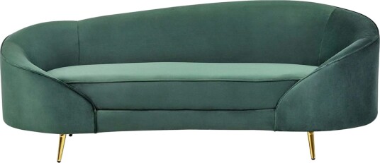3 sitssoffa Beliani Savar Blå Svart Dark green\|\|GOLD