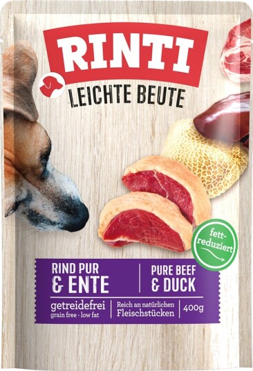 Rinti Light Prey Våtfôr Storfekjøtt & And 30x400g