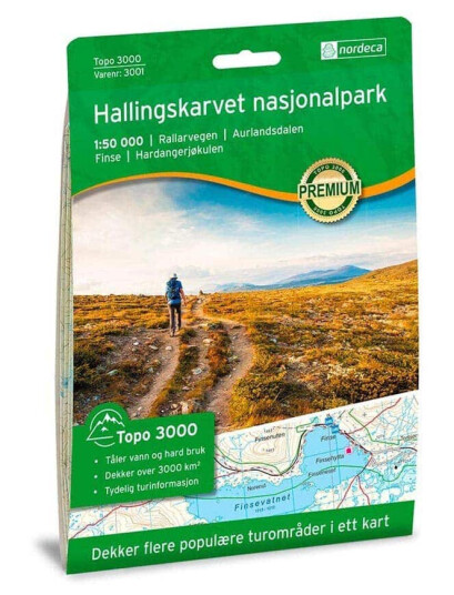 Topo 3000 Hallingskarvet Nasjonalpark turkart 1:50000 Topo 3000 Hallingskarvet Nasjonalpark turkart 1:50000