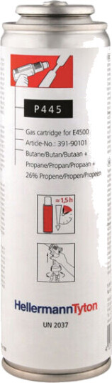 HellermannTyton Gasspatron 445 Butan/Propan for CHG900 Varmepistol - Høytrykk Blanding