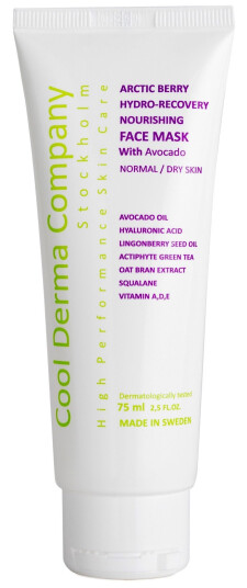 Cool Derma Arctic berry Hydro-Recovery Nourishing face mask  75 ml