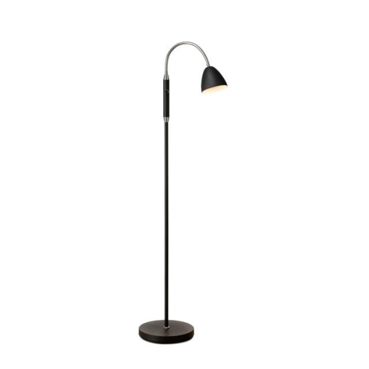Halo Design Gulvlampe med 1 Arm  Sort Krom