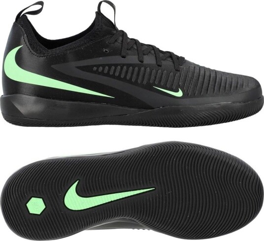 Nike Phantom 6 Low Cut Academy Shadow Ic   Svart/illusion Green Barn   Innendørs (Ic) størrelse 36½