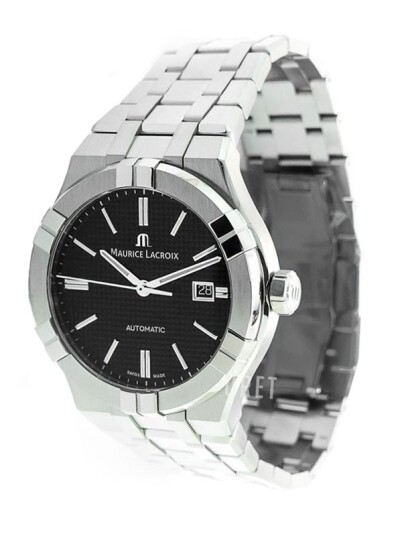 Maurice Lacroix Herreklokke AI6008 SS00F 330 A Aikon Sort/Stål Ø42