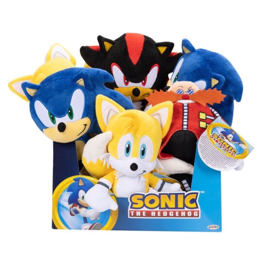 Sonic the Hedgehog Plysjbamse 23cm assortert